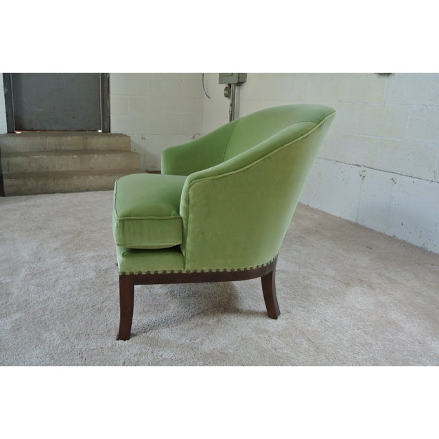 Green Velvet Accent Chair Chairish