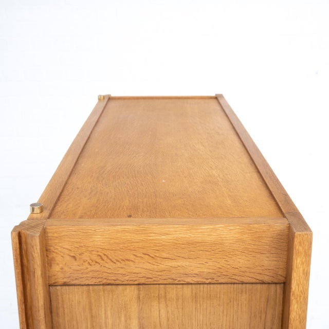 1950s Mid-Century Cabinet by Guillerme et Chambron for Votre Maison, 1950s For Sale - Image 5 of 9
