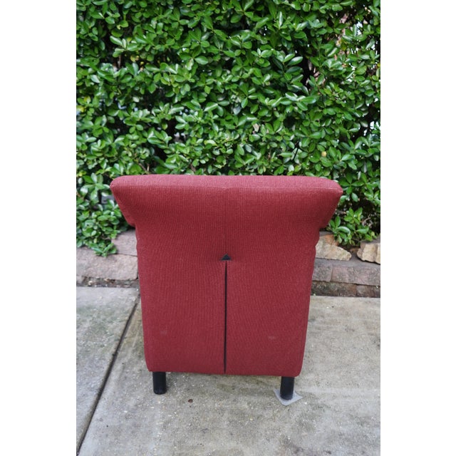 Brayton International Brayton International Brick Red Club Chair For Sale - Image 4 of 13