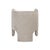 Worlds Away Matthew Izzo Home Lansky Taupe Chenille, Three Leg, Barrel Back Club Chair For Sale - Image 4 of 7
