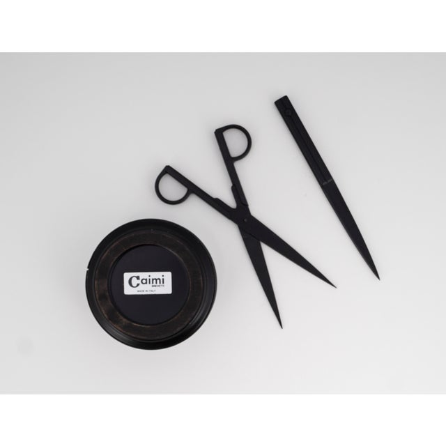 Vintage Minimalist Desk Set from Caimi Ashtray & Lerche Solingen Tools, 1990s, Set of 3 For Sale - Image 6 of 12