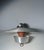 Large Vintage Modern Aluminum Hanging Pull Light Pendant For Sale - Image 4 of 8