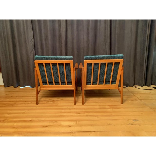 Blue Set of Vintage Armchairs by Wilhelm Knoll, 1960s For Sale - Image 8 of 16