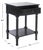Spritely Home Haines 1 Drawer Accent Table in Black For Sale - Image 4 of 11