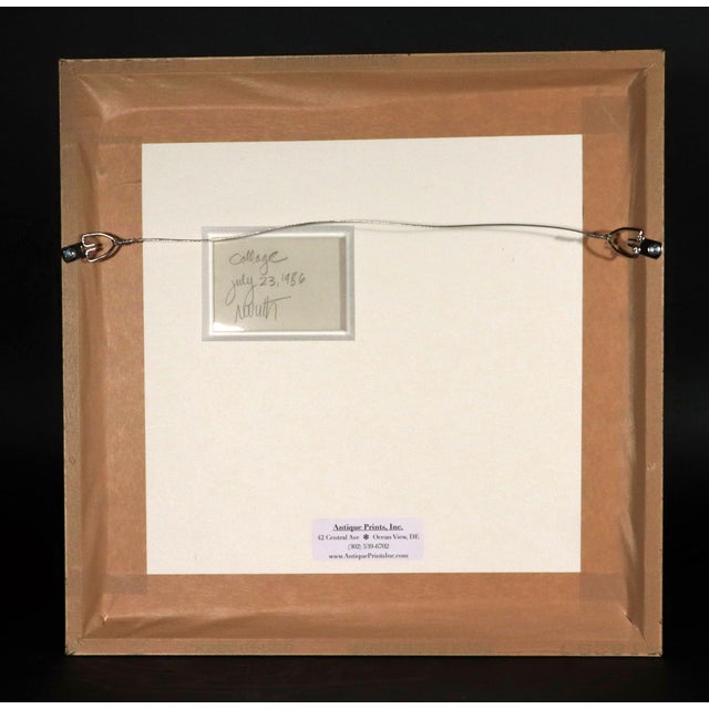 Robert J. Wirth Collage Painting, Titled "Collage" For Sale - Image 4 of 5