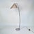 Metal Brass Arc Floor Lamp with Parchment Lampshade, Germany, 1950s For Sale - Image 7 of 17