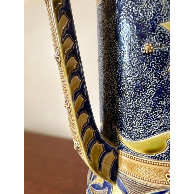 Enameled Jug from Sarreguemines, France, 1900s For Sale - Image 5 of 10
