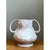 Vintage Biomorphic Ceramic Double Handle Vase For Sale - Image 10 of 12