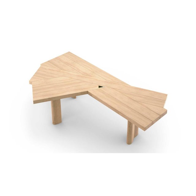 Wood Ventaglio Worktables by Charlotte Perriand for Cassina, Set of 2 For Sale - Image 7 of 9