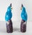 We are selling this pretty decorative pair of Chinese Parrots. These parrots have vibrant electric Turquoise Blue glazed...