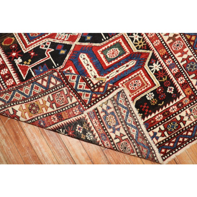 Textile 19th Century Antique Shirvan Rug - 3'4" X 5'4" For Sale - Image 7 of 10