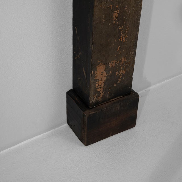 19th Century French Wood Black Patinated Fireplace For Sale - Image 17 of 18