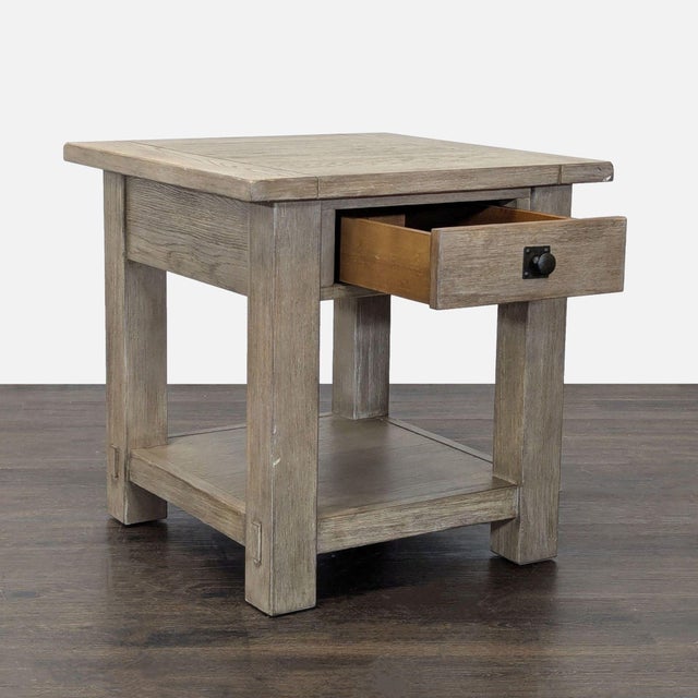 Pottery Barn Pottery Barn Benchwright Square End Table For Sale - Image 4 of 11