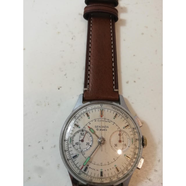 Vintage Sekonda Chronograph, Russia, 1970s For Sale - Image 9 of 11