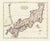 Antique Map of Japan with Coast of Korea by Barbiellini, 1807 For Sale