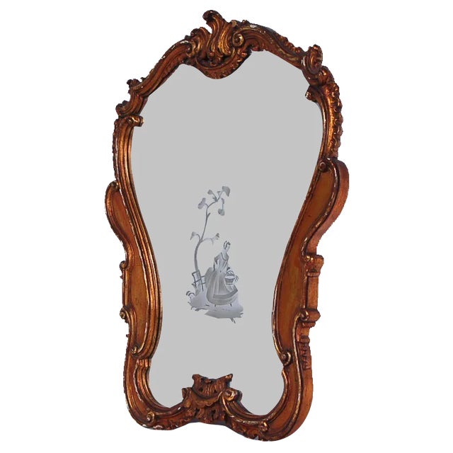 Late Liberty Mirror with Wooden Frame, 1930s For Sale