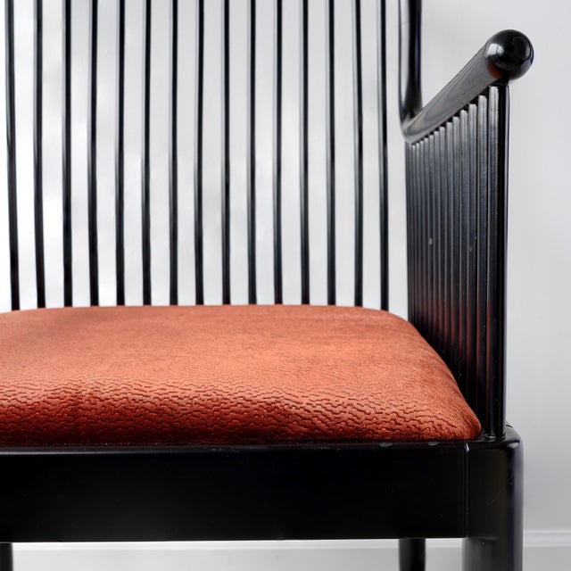 Vintage Stendig "Andover" Pair of Arm Chairs in Copper Rust Velvet For Sale - Image 10 of 18