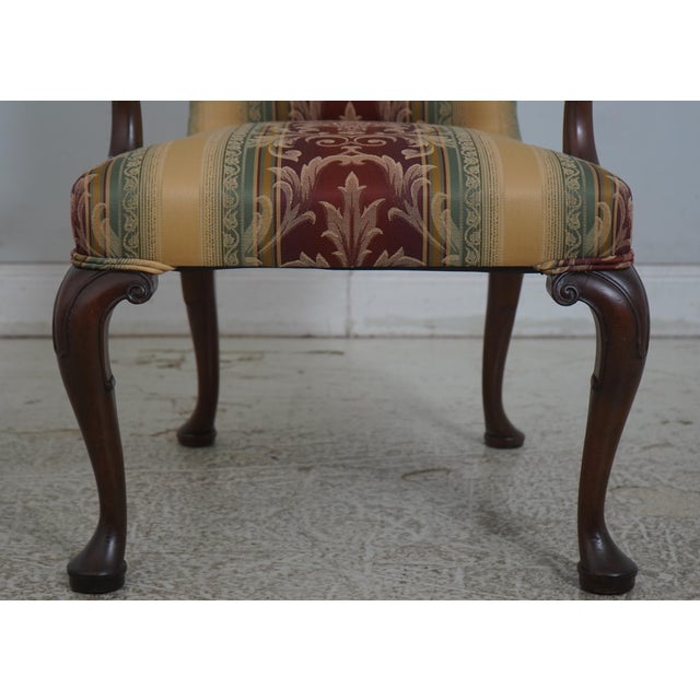 Wood Kittinger Williamsburg Mahogany Open Armchair For Sale - Image 7 of 18