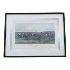 Fores’s National Sports: Racing Plate 2: A False Start Sept. 1, 1866 ~ 37.5" X 27.5"