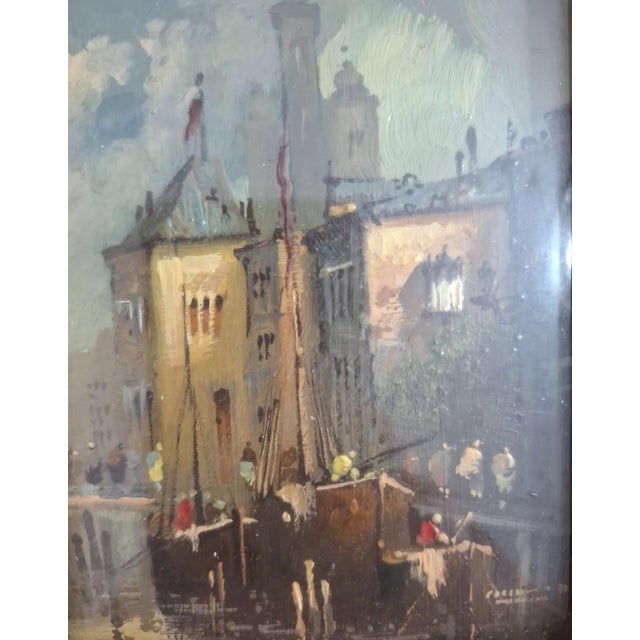 Sergio Cozzuol, Miniature, Oil on Copper, 1960s, Framed For Sale - Image 6 of 8