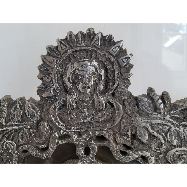 Vintage Mirror withAcrylic Glass Frame and Base, 1970s For Sale - Image 11 of 18