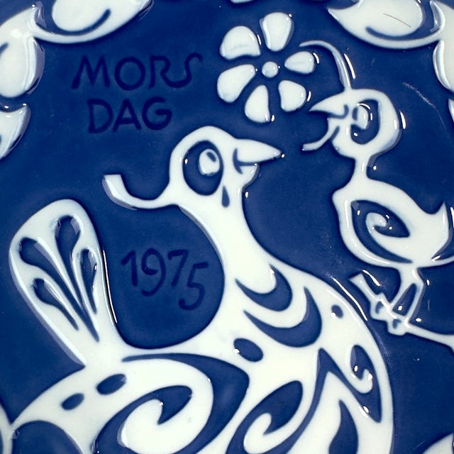 Royal Copenhagan Sweet Petite Blue & White Wall Plate Curation - Group of 7 For Sale - Image 4 of 18
