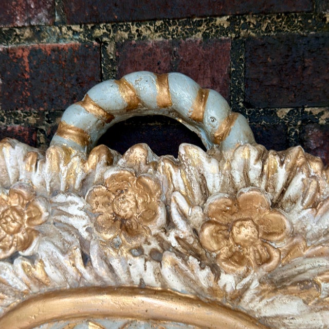 Bunny Williams Home Late 20th Century Louis XVI Wall Mirror Newly Painted in Swedish Gustavian Style For Sale - Image 4 of 16