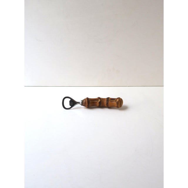 Sheffield Bottle Opener With Bamboo Handle British Campaign Design Gucci Style For Sale - Image 9 of 10