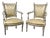 Pair of Louis XVI Style Neoclassical Armchairs For Sale