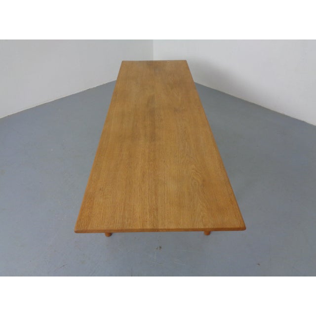 Large AT-15 Oak Coffee Table by Hans J. Wegner for Andreas Tuck, Denmark, 1960s For Sale - Image 9 of 16