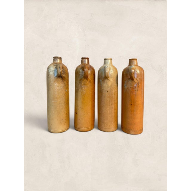 Set of Four Antique Stoneware Bottles For Sale - Image 10 of 10
