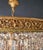 Metal Antique Oval Flush Mount Chandelier Brass Crystal Ceiling Light Restored Gold For Sale - Image 7 of 10