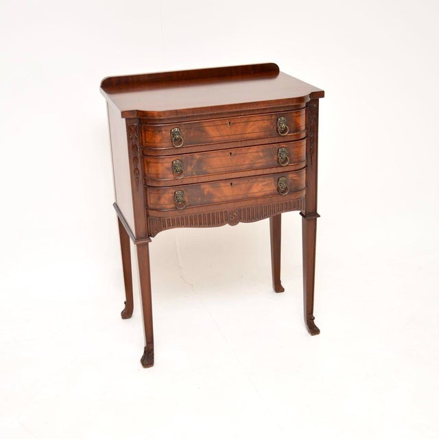 Antique Sheraton Style Side / Server Table, 1930 For Sale - Image 10 of 10