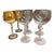 1970s Lalique-Style Wine / Water Glasses- Set of 6 For Sale