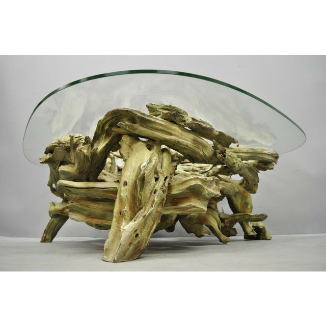 Mid Century Modern Sculptural Driftwood Coffee Table Chairish