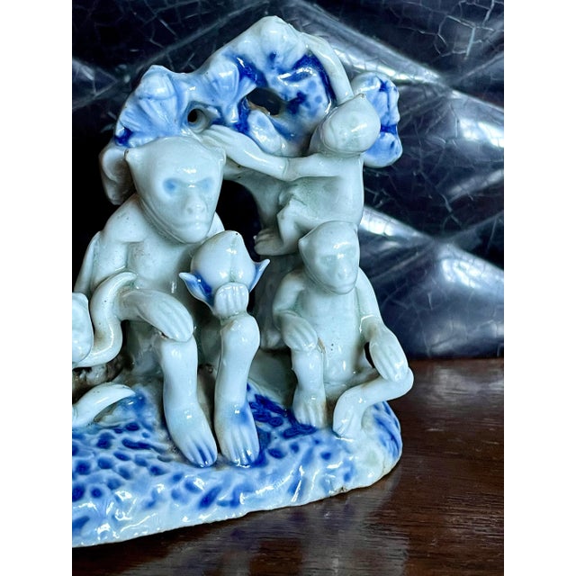 Ceramic 19th Century Japanese Porcelain Monkey Family For Sale - Image 7 of 12