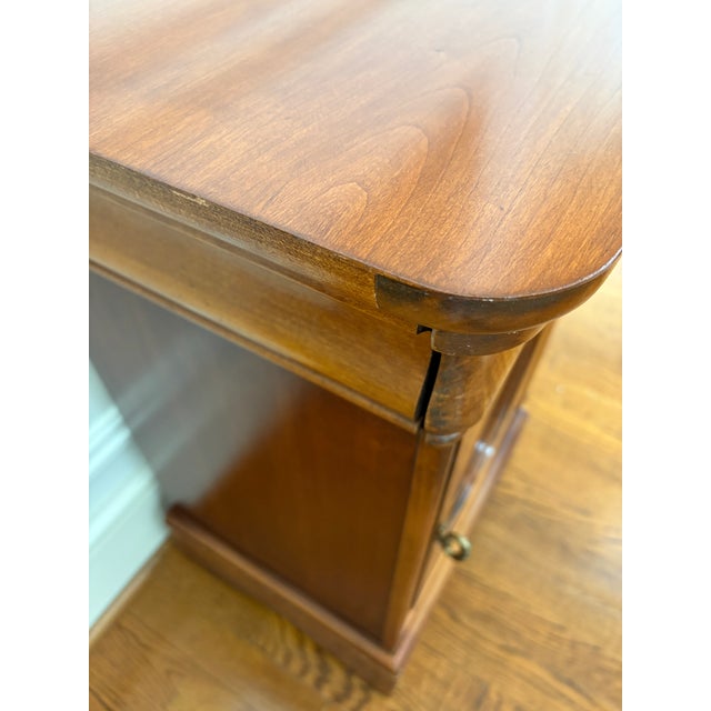 Wood Lexington French Provincial Cherry Nightstand Chez Michelle For Sale - Image 7 of 12