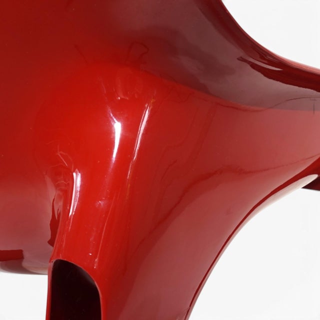 Red Vicario Lounge Chairs by Vico Magistretti for Artemide, 1970s, Set of 2 For Sale - Image 8 of 18