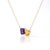 Radiant Gems of Joy: Amethyst & Citrine cluster Necklace with a Touch of Diamond Sparkle Celebrate life’s vibrant moments...