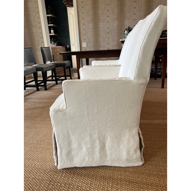 Lee Industries Custom Lee Industries Dining Chairs - Head Chairs- Set of 2 For Sale - Image 4 of 6