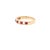 Metal Vintage Tiffany & Co. 18k Gold, Diamond, and Ruby Half Eternity Band Ring For Sale - Image 7 of 11