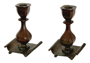 Vintage Candlesticks in Bronze by Sune Bäckström, 1920s, Set of 2