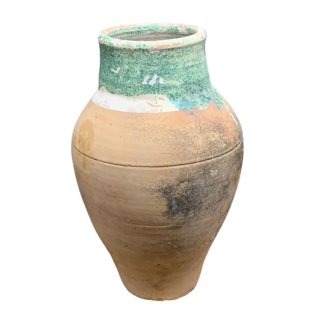 Vintage Turkish Terracotta Oil Jar For Sale - Image 4 of 6