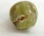 Apple Paperweight in Onyx with Gilded Brass Stem, 1960s For Sale - Image 9 of 11
