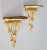 Vintage Italian Style Gilt Wall Brackets - A Pair For Sale - Image 4 of 7
