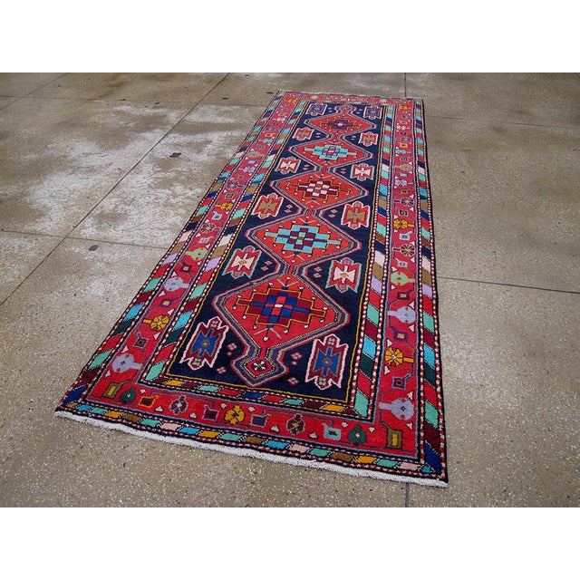 Mid-Century Modern Persian Rug - 3'6" X 9'6" | Chairish