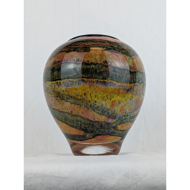 Blown Glass Vase by Jean Claude Novaro, 1990s For Sale - Image 6 of 7