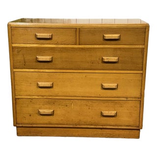 English Oak Chest of Drawers, 1950s For Sale
