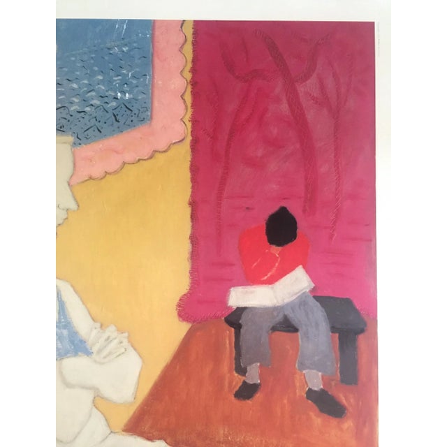 Milton Avery Vintage 1982 Lithograph Print Framed Poster " Seated Blonde " 1946 For Sale In Kansas City - Image 6 of 13