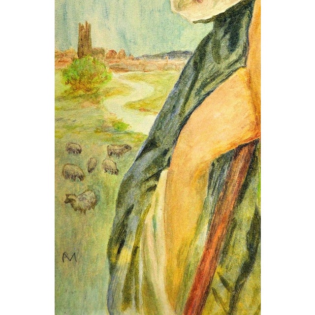 Philip Richard Morris, The Cloaked Shepherdess, Watercolour, 1890s-1910s For Sale - Image 4 of 18